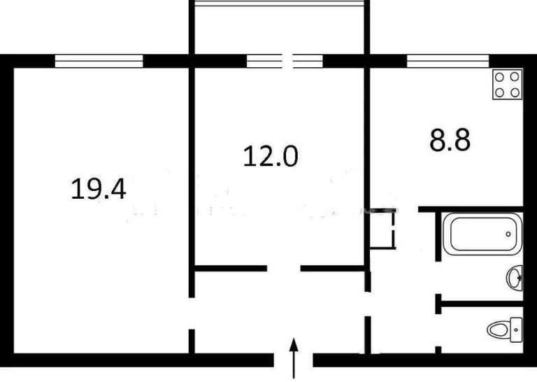 Метробудівська 14/12, 2 кімнатна, 54 метра. Сталінка. Відрад