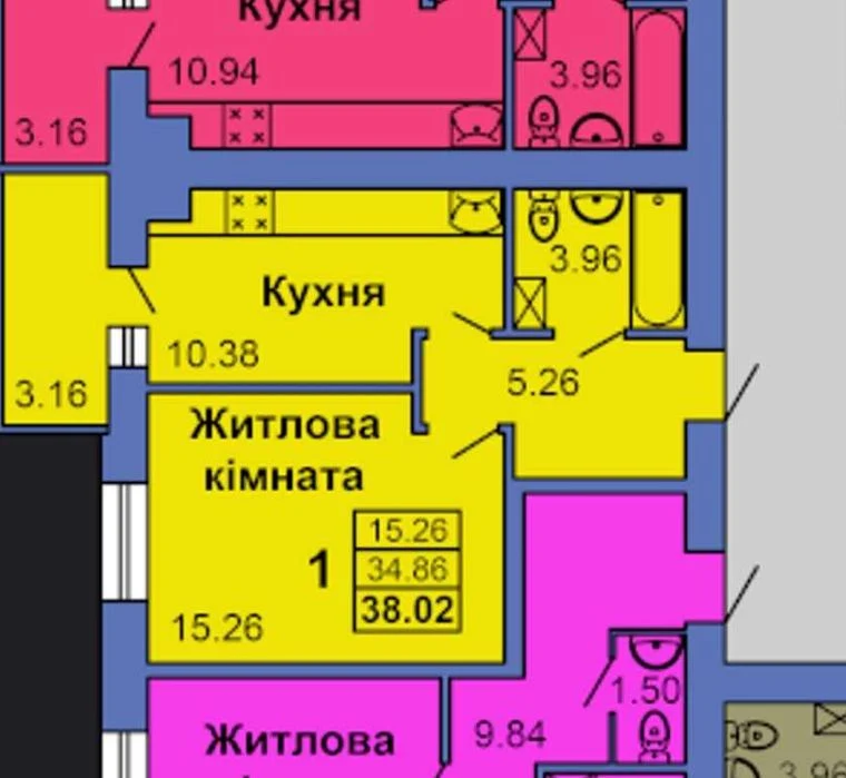 ‼️Героїв України 6а‼️ 1к квартира в цегляній новобудові, 38