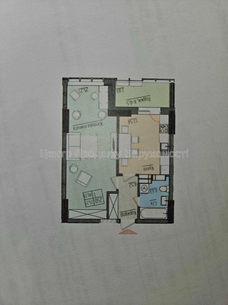 Продаж 1-кімн. квартири, 54 м², 11/25 эт, ЖК Aria, Київ – ва