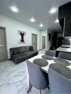 3-room apartment in the residential complex Comfort City Rybinsky, newly renovated
