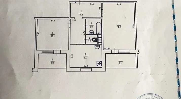 2-room apartment for sale in Kiev