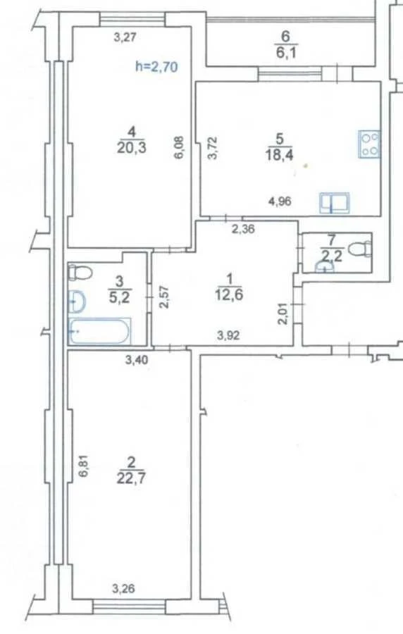 2-room apartment for sale 87.5 m², Baggovutivska st., 25
