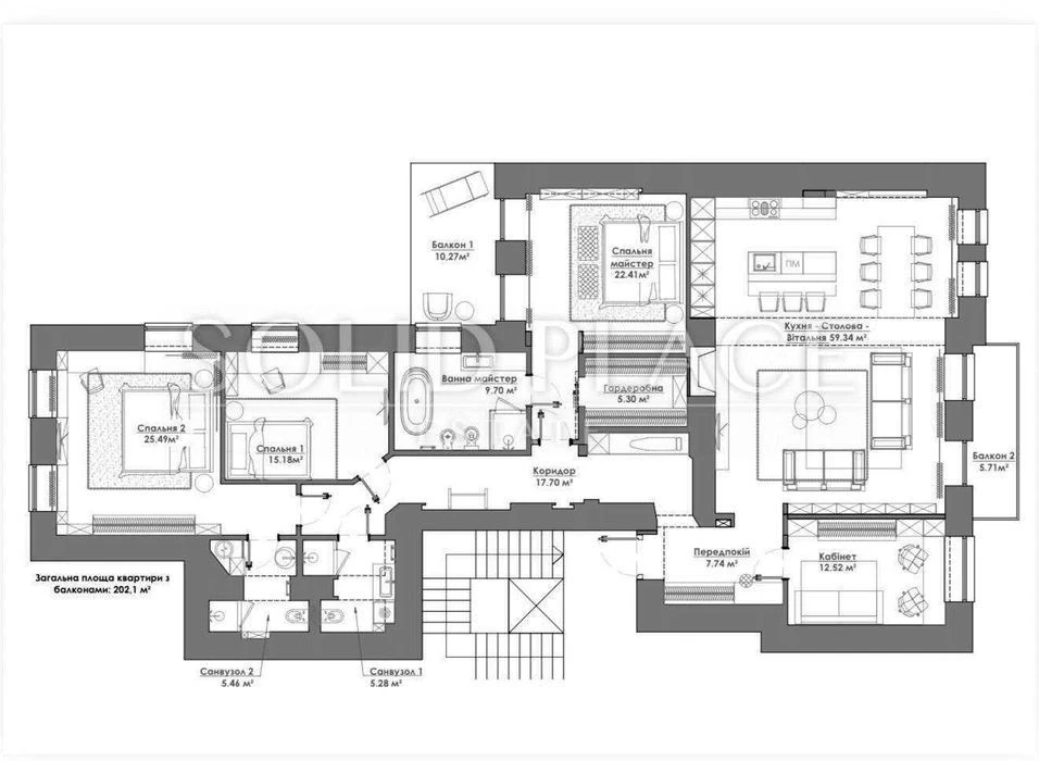 ОРЕНДА ПРЕМІАЛЬНОЇ КВАРТИРИ 200 м² | Вул. Антоновича, 17-А |