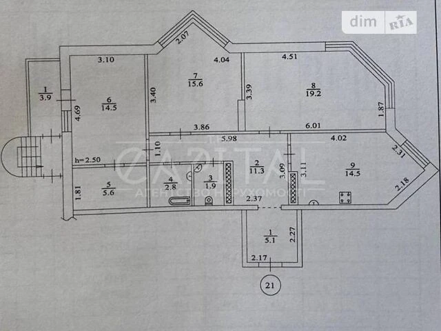 Sale of 3-room apartment 94 sq. m on Kharkivske highway 152 • ID 3470