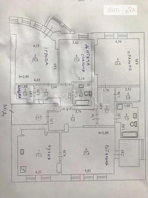 Довготривала оренда 4к квартири на бул. Миколи Міхновського