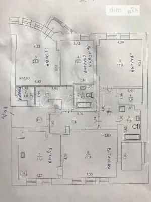 Довготривала оренда 4к квартири на бул. Миколи Міхновського