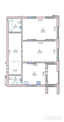 2-room apartment, 89 sq.m.
