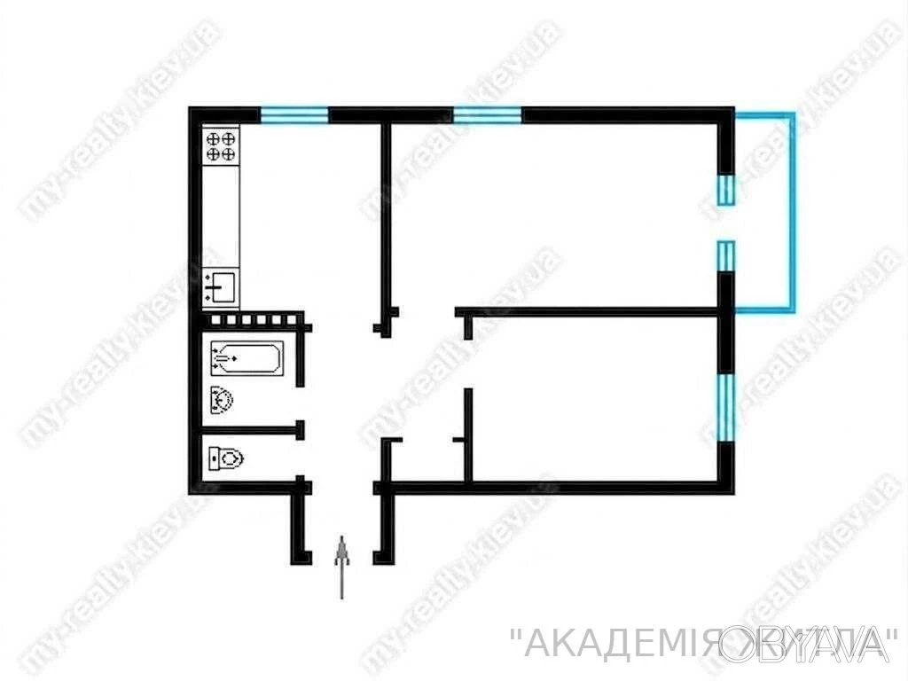 2-комнатная квартира, 47 м.кв.