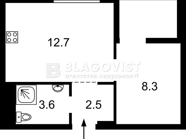 Продаж 1к квартири 32 кв. м на вул. Салютна 2/1 • ID 3476299