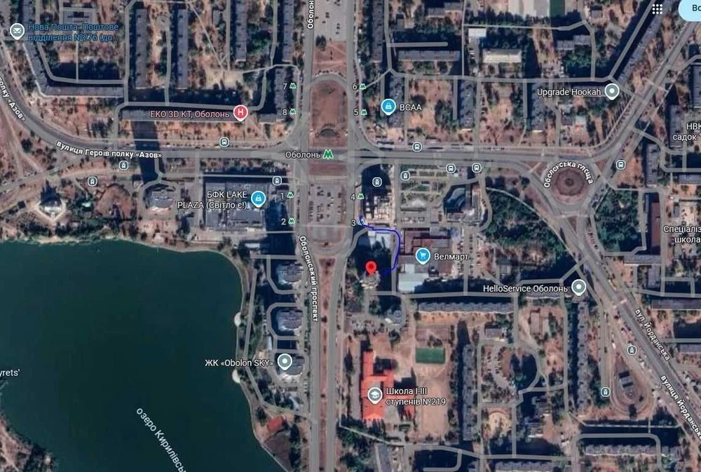 Оренда 2 к., Оболонська пл., 2 (Кукурудза). Видова