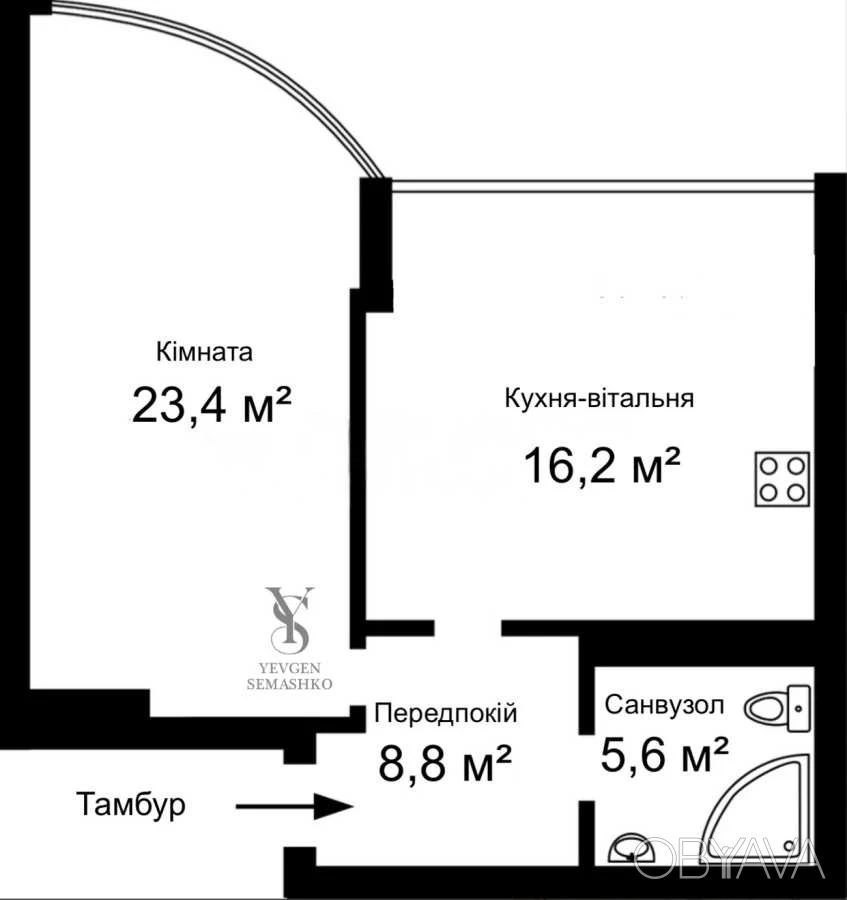 1-комнатная квартира, 60.00 кв.м