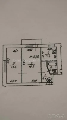 2-комнатная квартира, 43 м.кв.