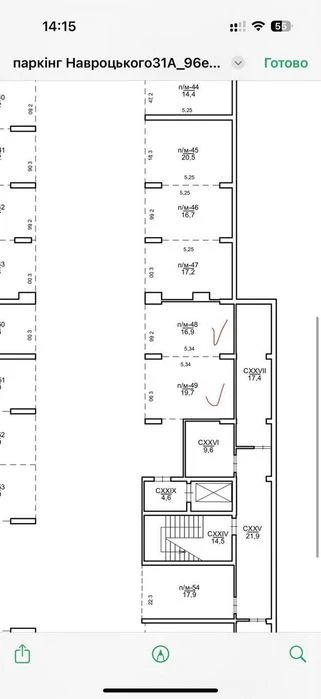 Продаж ПАРКОМІСЦЯ 16 м ЖК Навроцького,31. ЗДАНО, Заселено.
