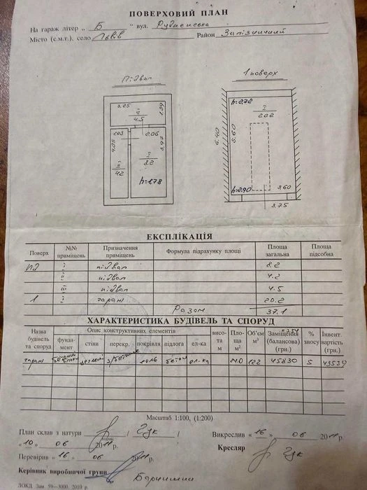 Продається цегляний гараж по вулиці Рудненська