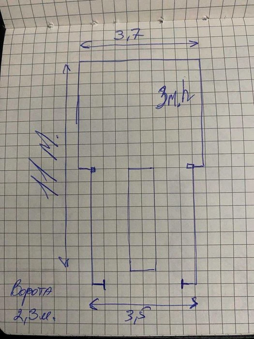 Продам большой гараж  новобеличи 11м на 3,6м метро академгор