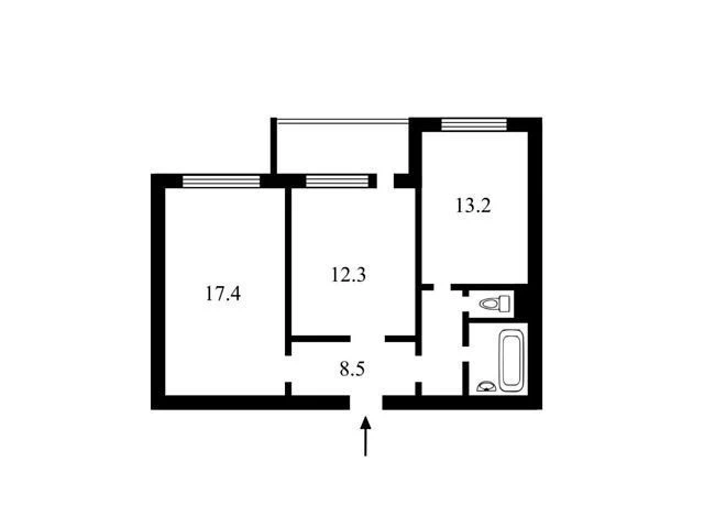 Продаж 2к квартири 60.3 кв. м на вул. Урлівська 9 • ID 34581