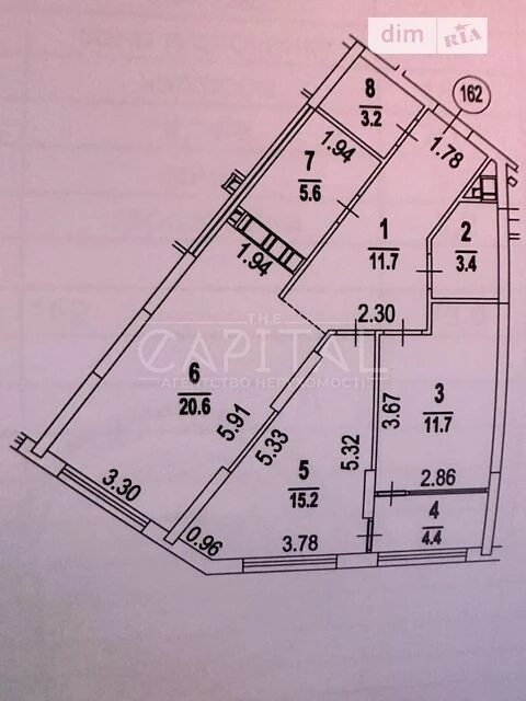 Продаж 2к квартири 76 кв. м на наб. Дніпровська 2 • ID 34718