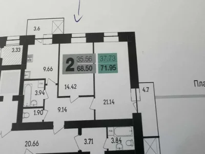БЕЗ % АН продаж 2к в ЖК "Стандарт"| 69м²| 5 поверх| індивіду