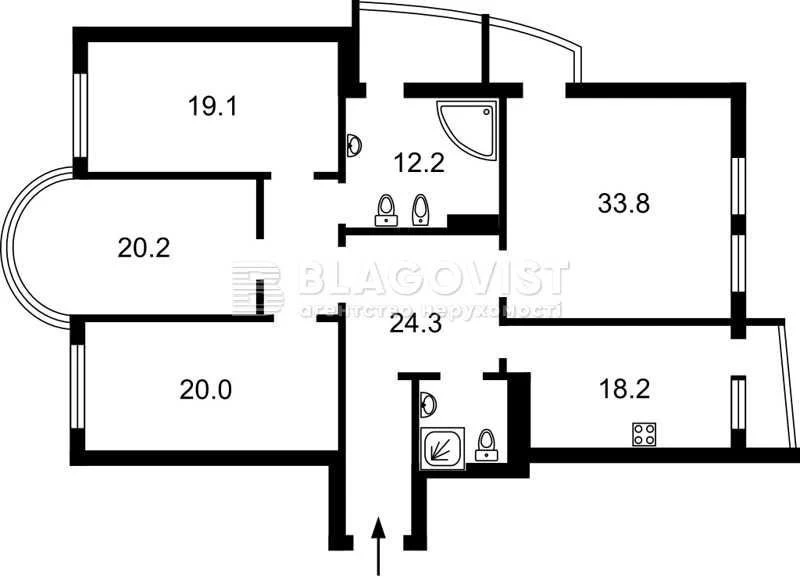 Kovpaka 17. Sale of 4-room apartment with renovation