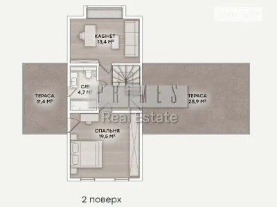 Продаж 2 поверхового будинку з ділянкою на 8.7 сотки, 151.5