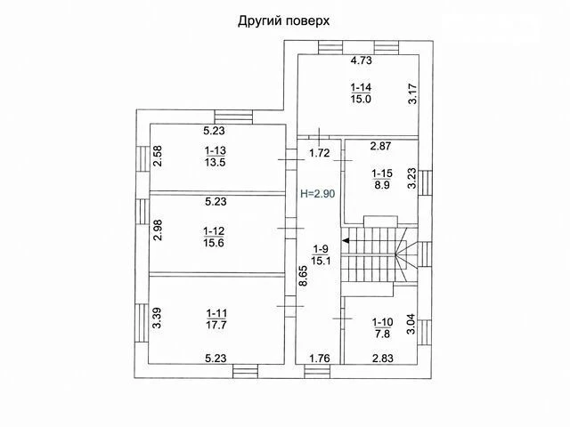 Продаж 2 поверхового будинку з ділянкою на 10 соток, 194.8 к