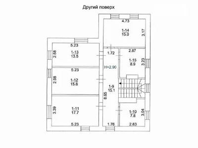 Продаж 2 поверхового будинку з ділянкою на 10 соток, 194.8 к