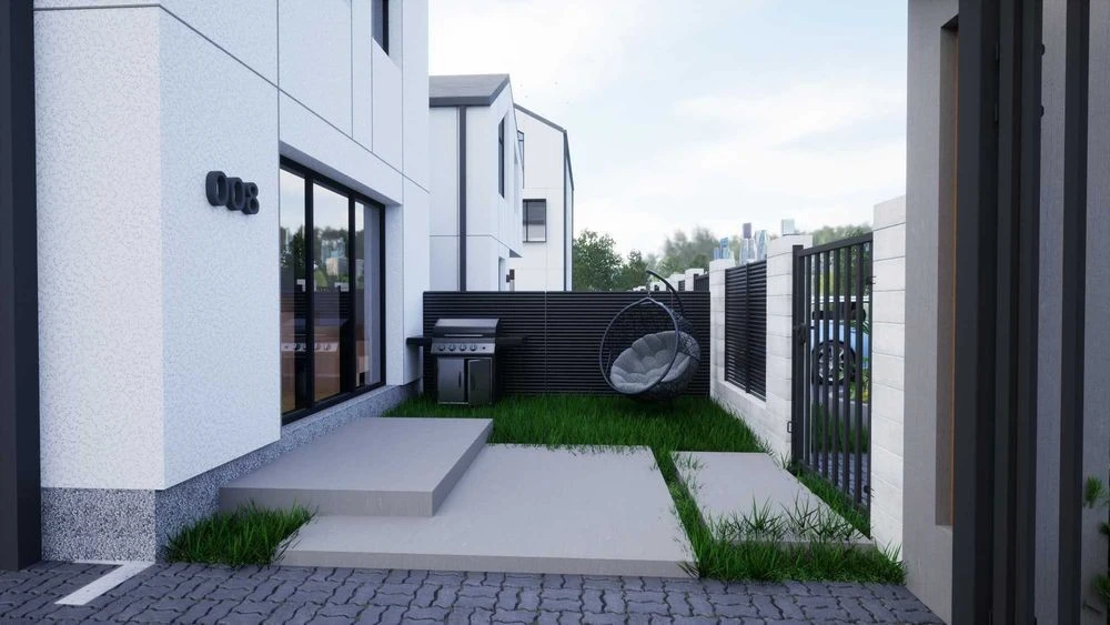 Продаж таунаусу квартири 62м2 звласним двориком, паркомісцем