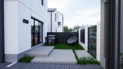 Продаж таунаусу квартири 62м2 звласним двориком, паркомісцем