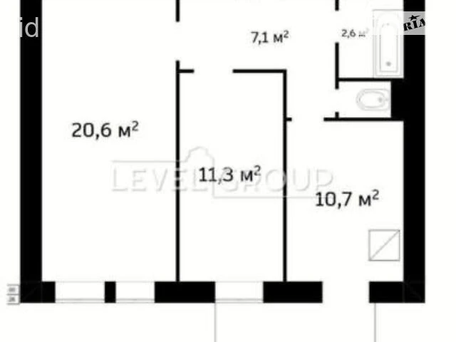 Sale of 2-room apartment 54.9 sq. m. on Saksaganskoho St. • ID 34