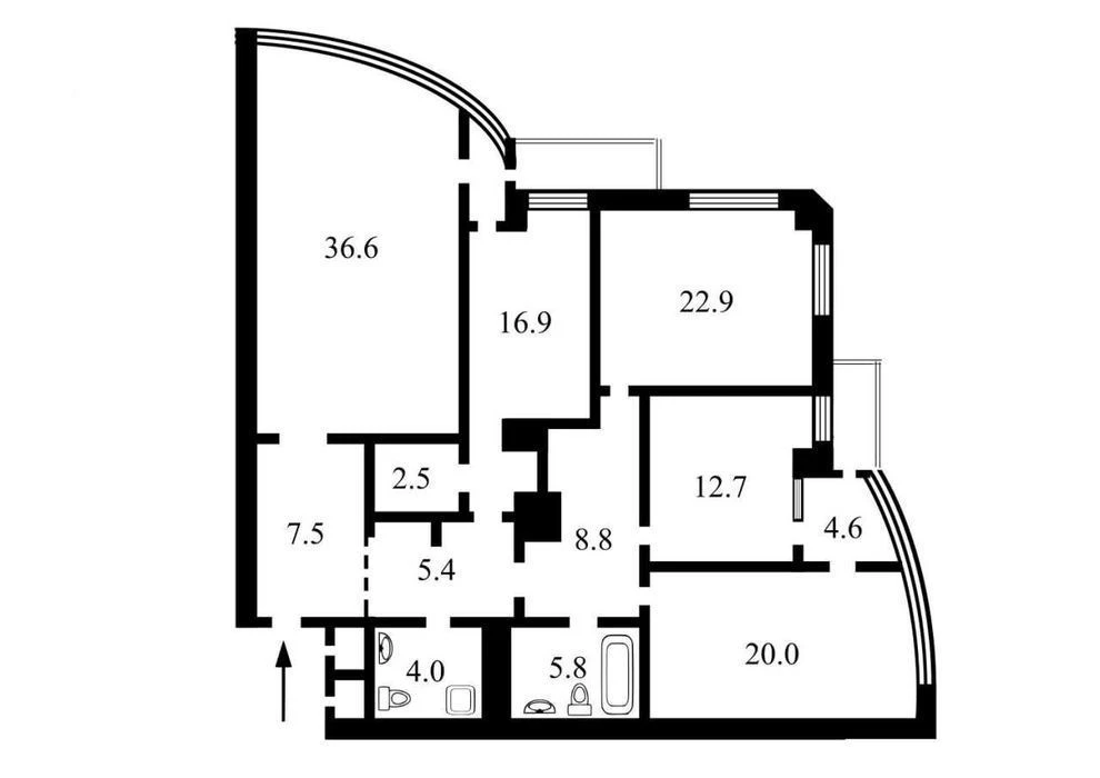 4-room apartment for sale 149 m² in the center of Kyiv