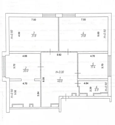 Продаж! 162 кв.м  у ЖК Ренесанс за 45000$