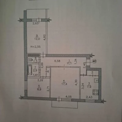 3-ком. квартира по ул.Кияшко, Правый берег (213-395-875)