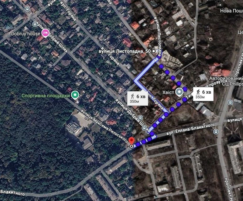 Новий будинок 171 м² біля м. Голосієво, поблизу лісу- власне