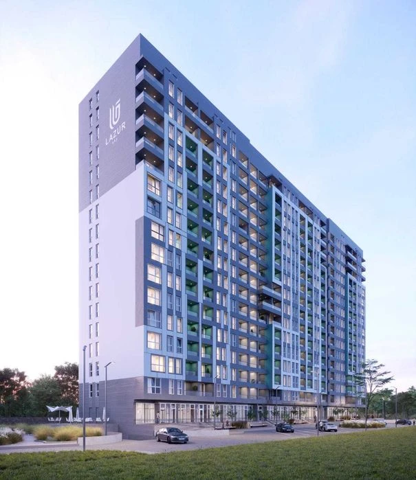 Продаж 1-к. квартири 45/25/20м² ЖК Lazur Sky вул.Зелена 5500