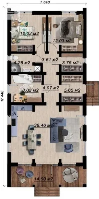 Продаж модульного будинку 127м2