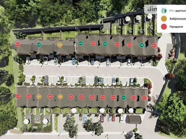 Продаж 2 поверхового таунхауса з ділянкою на 1.2 сотки, 105
