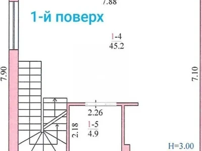 Продаж 3 поверхового таунхауса з ділянкою на 1 сотку, 198.8