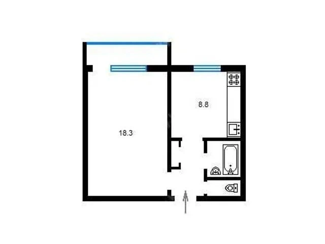 Sale of 1-room apartment 36.4 sq. m. on Pivnichna Street 36 • ID 34582