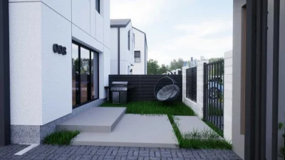 Продаж таунаусу квартири 62м2 звласним двориком, паркомісцем
