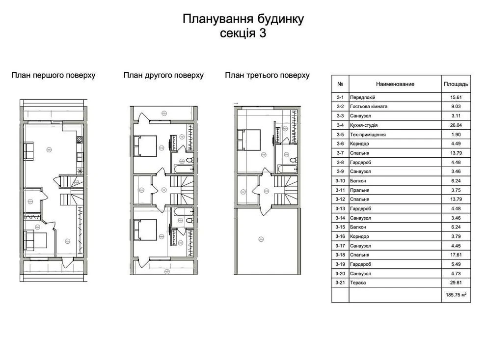 Продаж Таунхаус 800 метрів метро Славутич, тераса на даху на