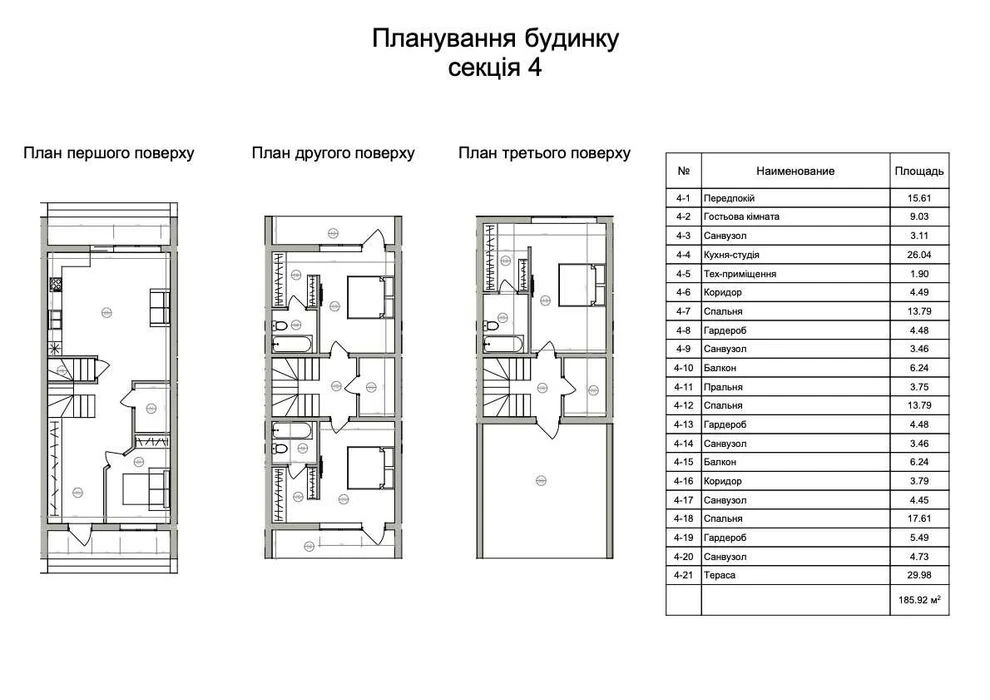 Продаж Таунхаус 800 метрів метро Славутич, тераса на даху на