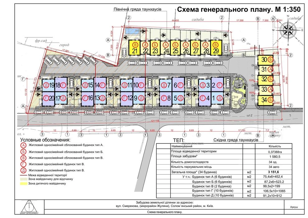 Таунхаус 89 м² в Жулянах | Чистове оздоблення | Дворик та па