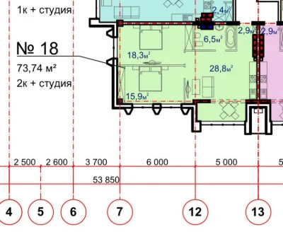 ‼️Квартира 77м, Башня Чкалов Chkalov, Центр, Одесса
