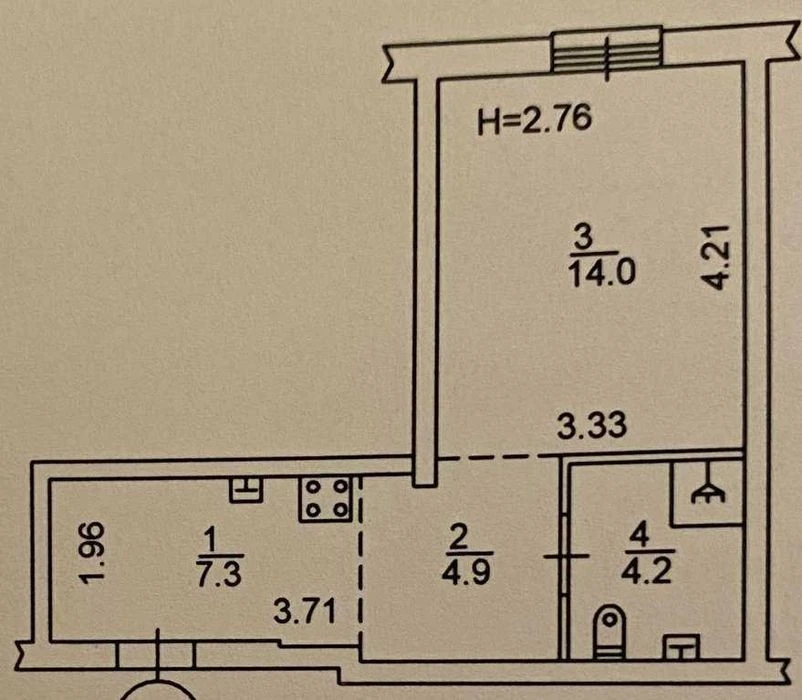 For sale a 1-room apartment in the Kopernika residential complex, Kopernika