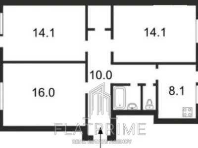 Sale of 3-room apartment 70 sq. m on Demiivska Street 45A • ID 3467