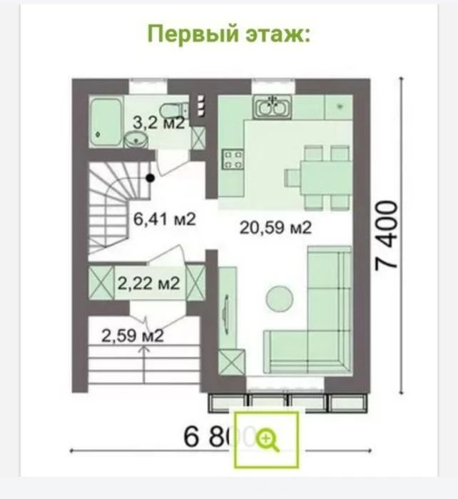 Новый двухэтажный дом в черте города. Старые Кодаки (Сажевка