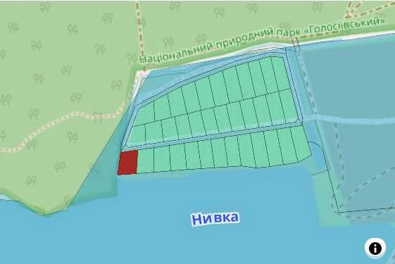 УНІКАЛЬНА видова ділянка на воду та ліс в Києві метро Академ