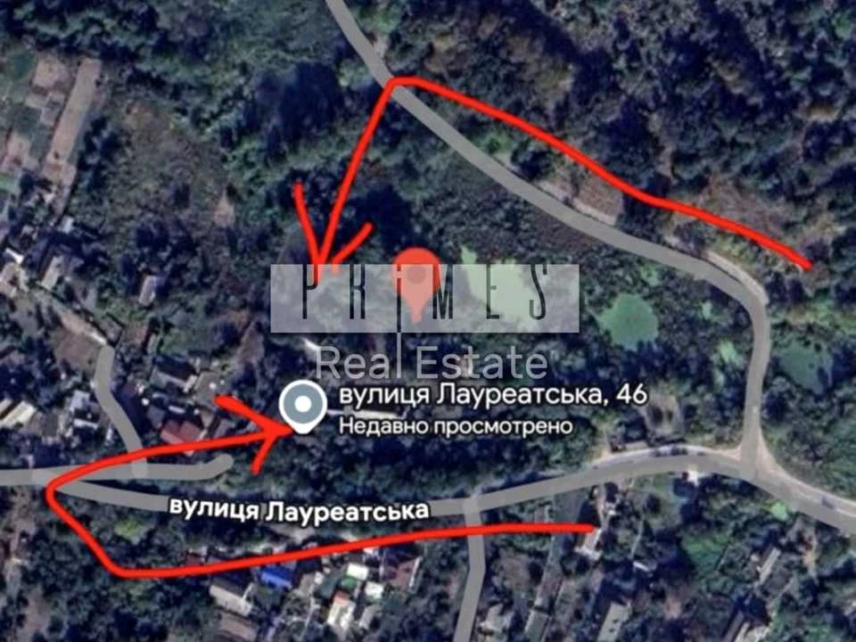Ділянка. Київ, Лауреатська вул.