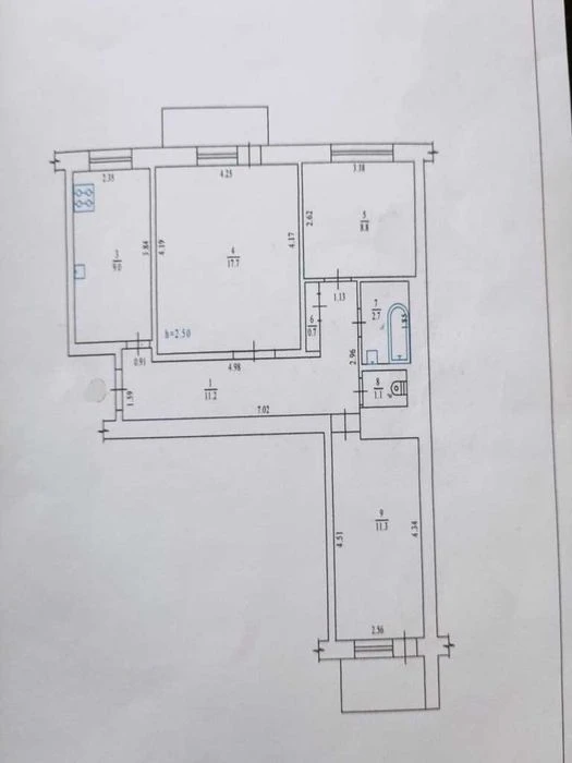 Продаж 3 кім квартири 5/9 пов Розділ кімнати зуп Мотель №117