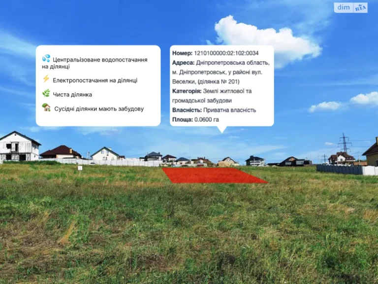 Продаж Ділянка під житлову забудову 12 квартал